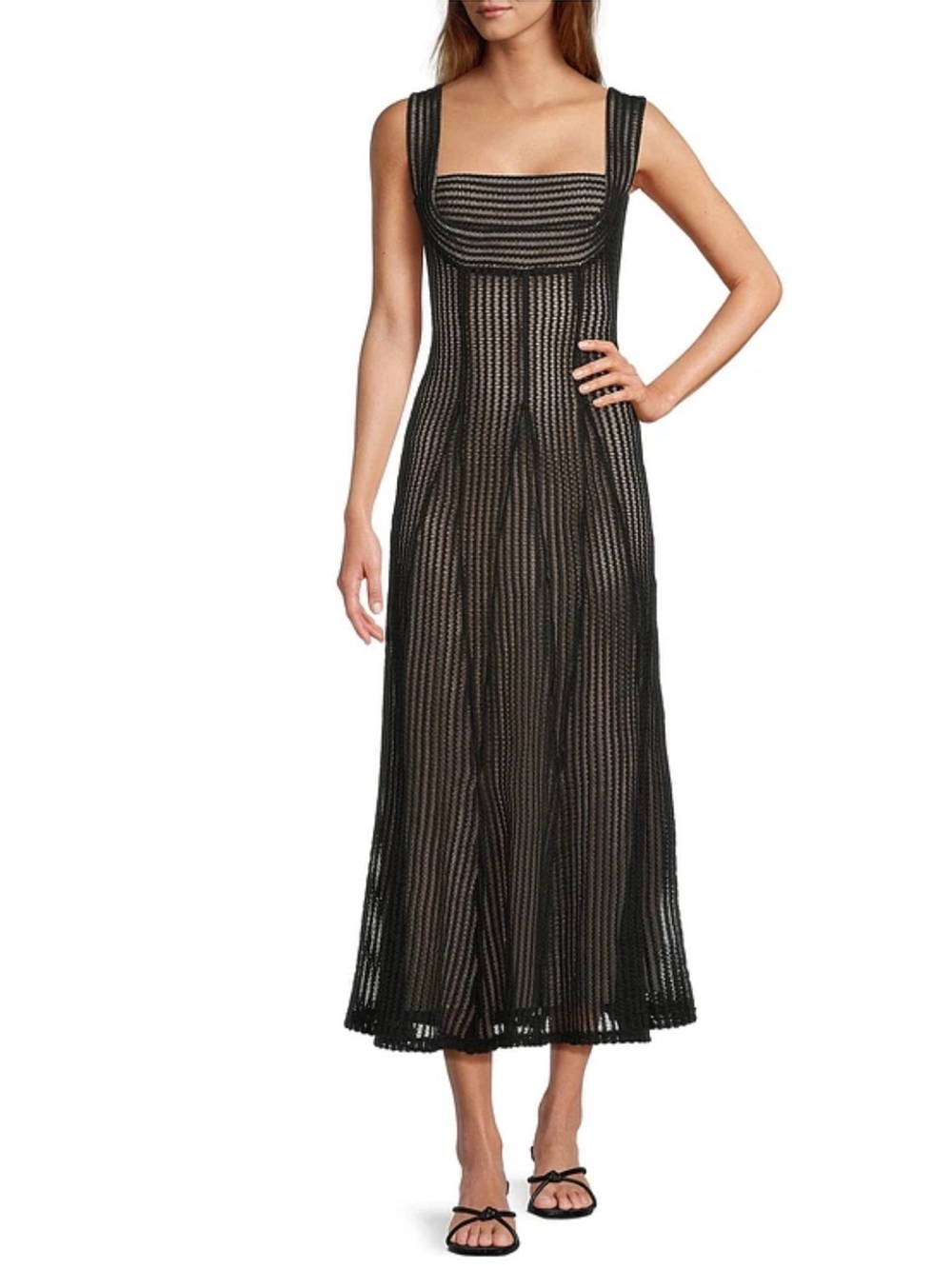Antonio Melani Erina Crochet Lace
Square Neck Sleeveless Dress